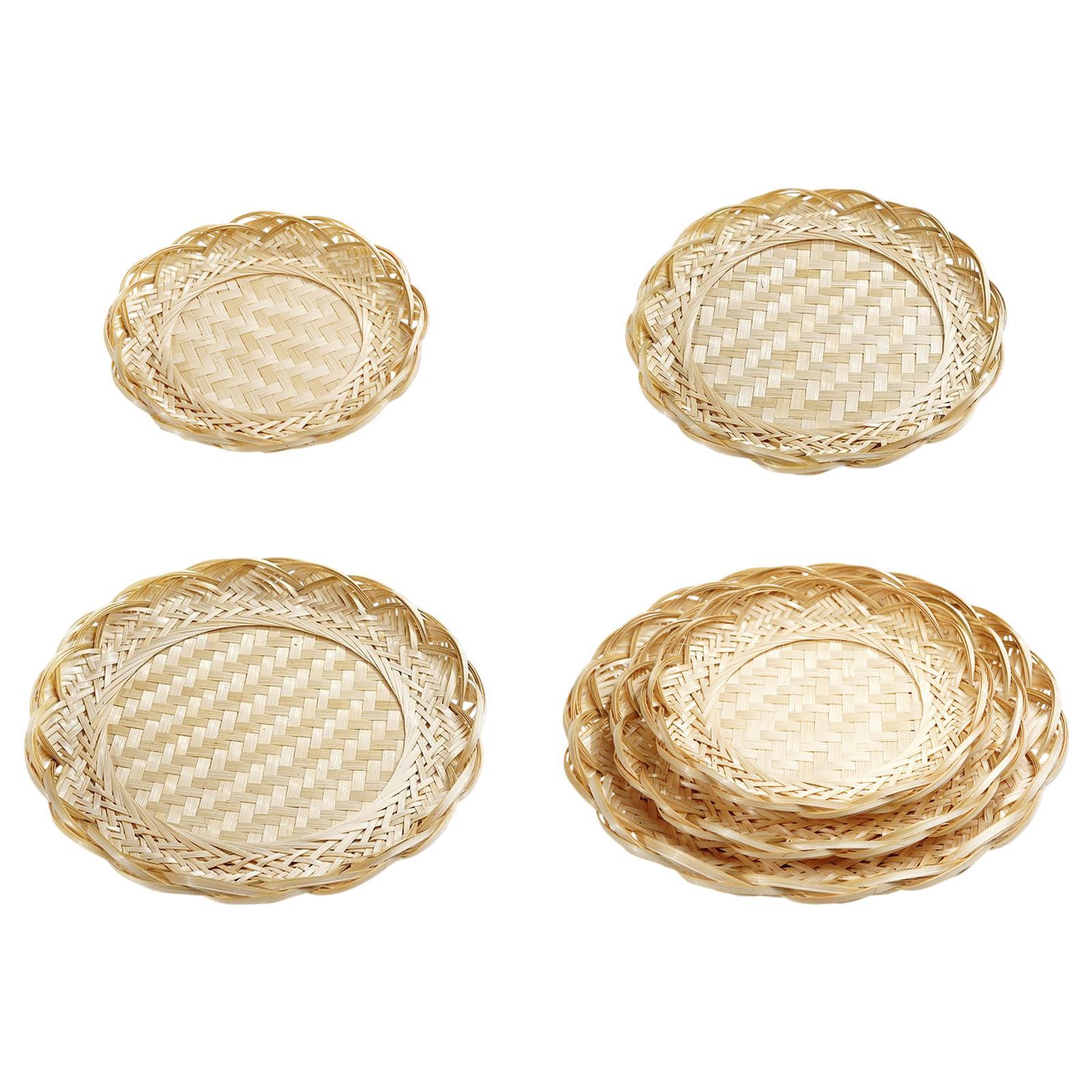 Food Snacks Basket - Taca bambusowa, koszyk na żywność, patera