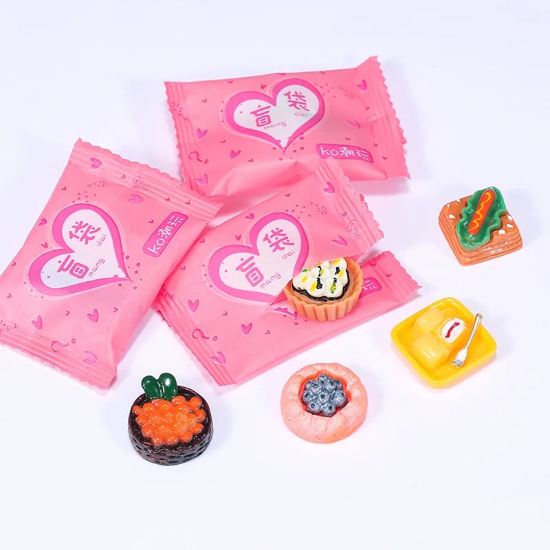 Food Snacks Drinks - Losowe wzory torebek, miniaturowe zabawki spożywcze,