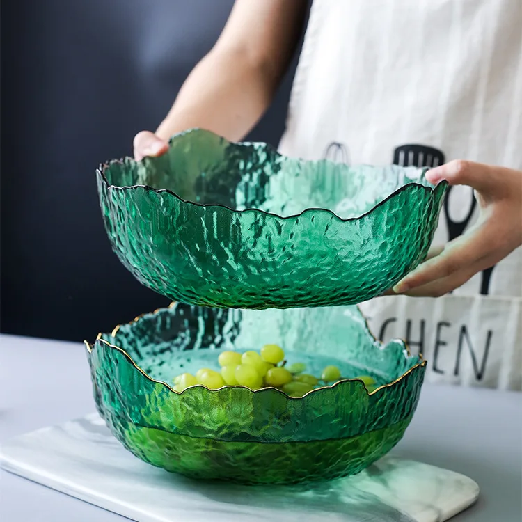 Food Snacks That Are Green - Nowa zielona szklana miska w stylu