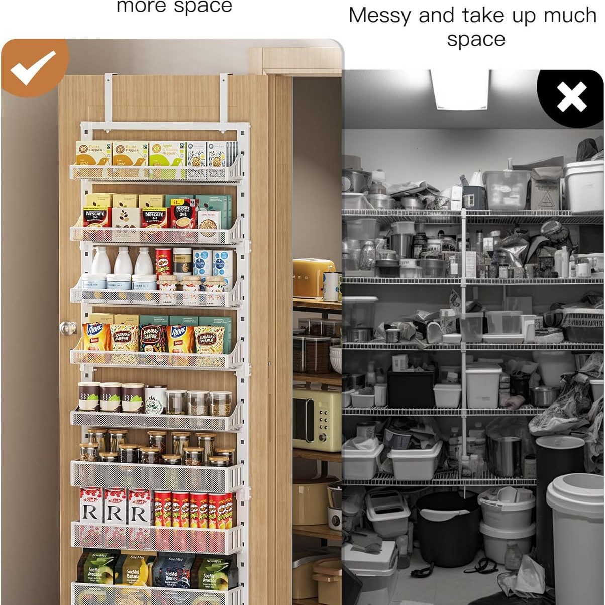 Organizer do spiżarni, montowa – Black Food Or Snacks recenzja i cena