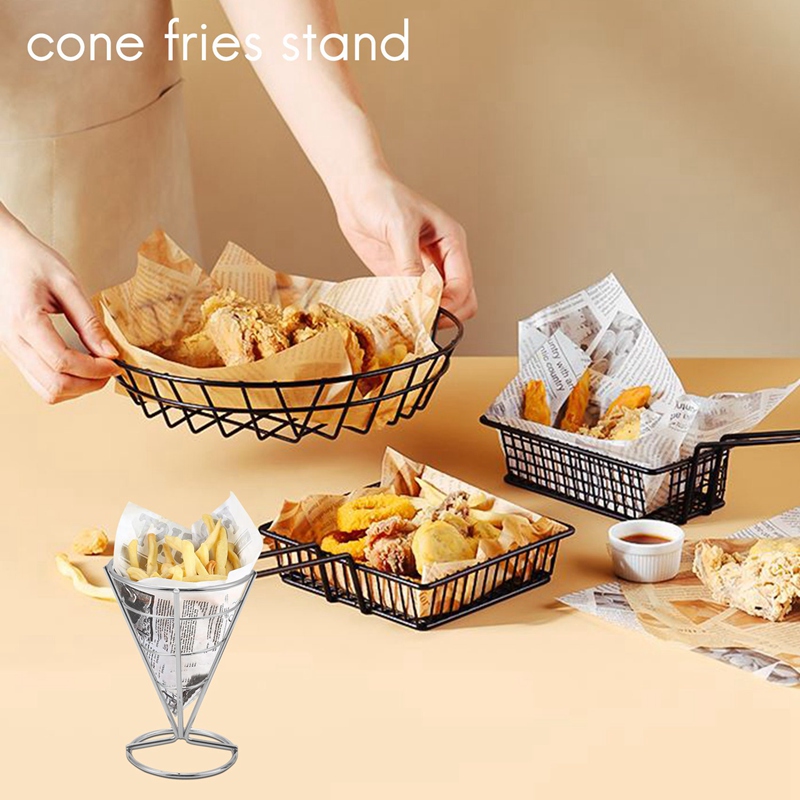 4 szt. Stojaki na frytki w ksz – Food Snacks Basket recenzja i cena