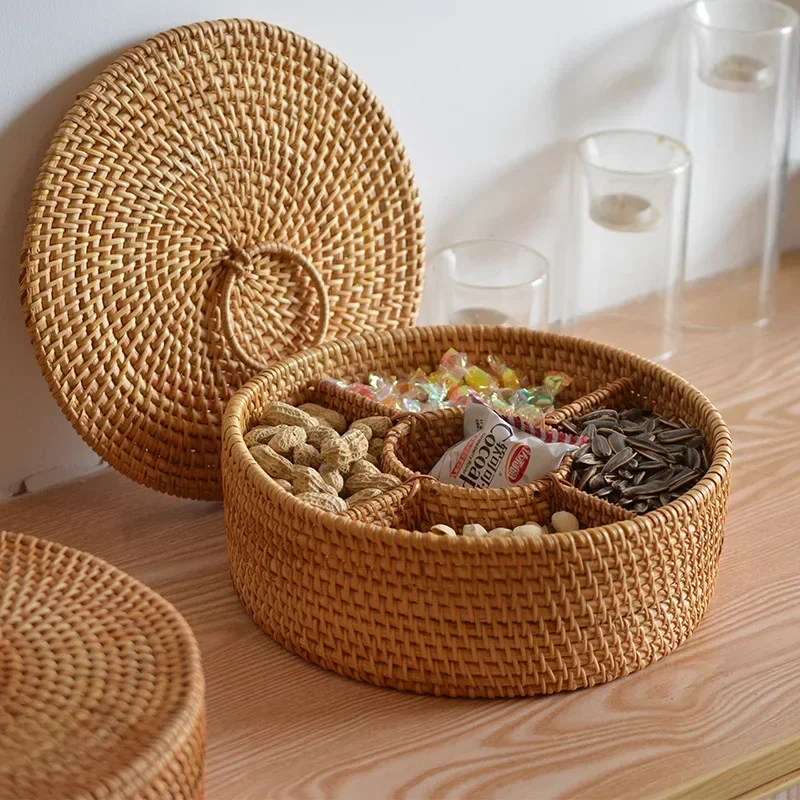 Naturalne pudełko z rattanu z  – Food Snacks Basket recenzja i cena