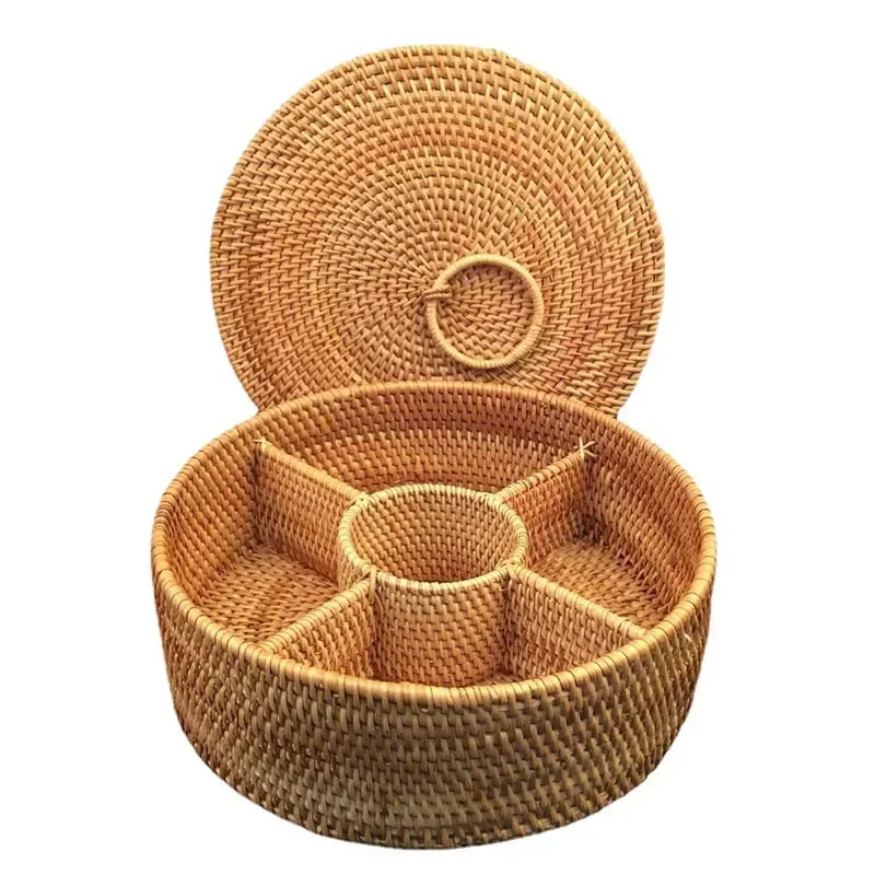 Naturalne pudełko z rattanu z  – Food Snacks Basket recenzja i cena