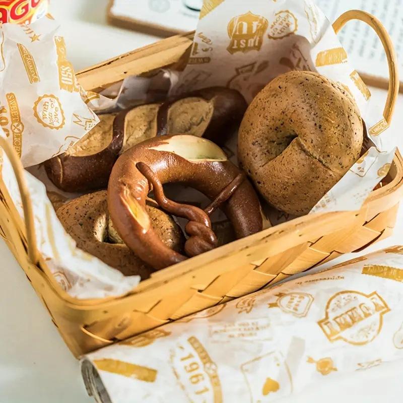 Kolorowy papier woskowany we w – Food Snacks Basket recenzja i cena