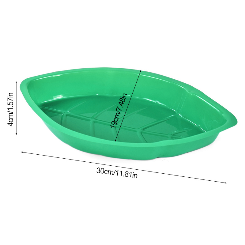 6Pcs Zielony liść palmowy Taca – Food Snacks That Are Green recenzja i cena