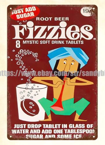 Tablice Fizzies z lat 60., nap – Food Snacks Drinks recenzja i cena