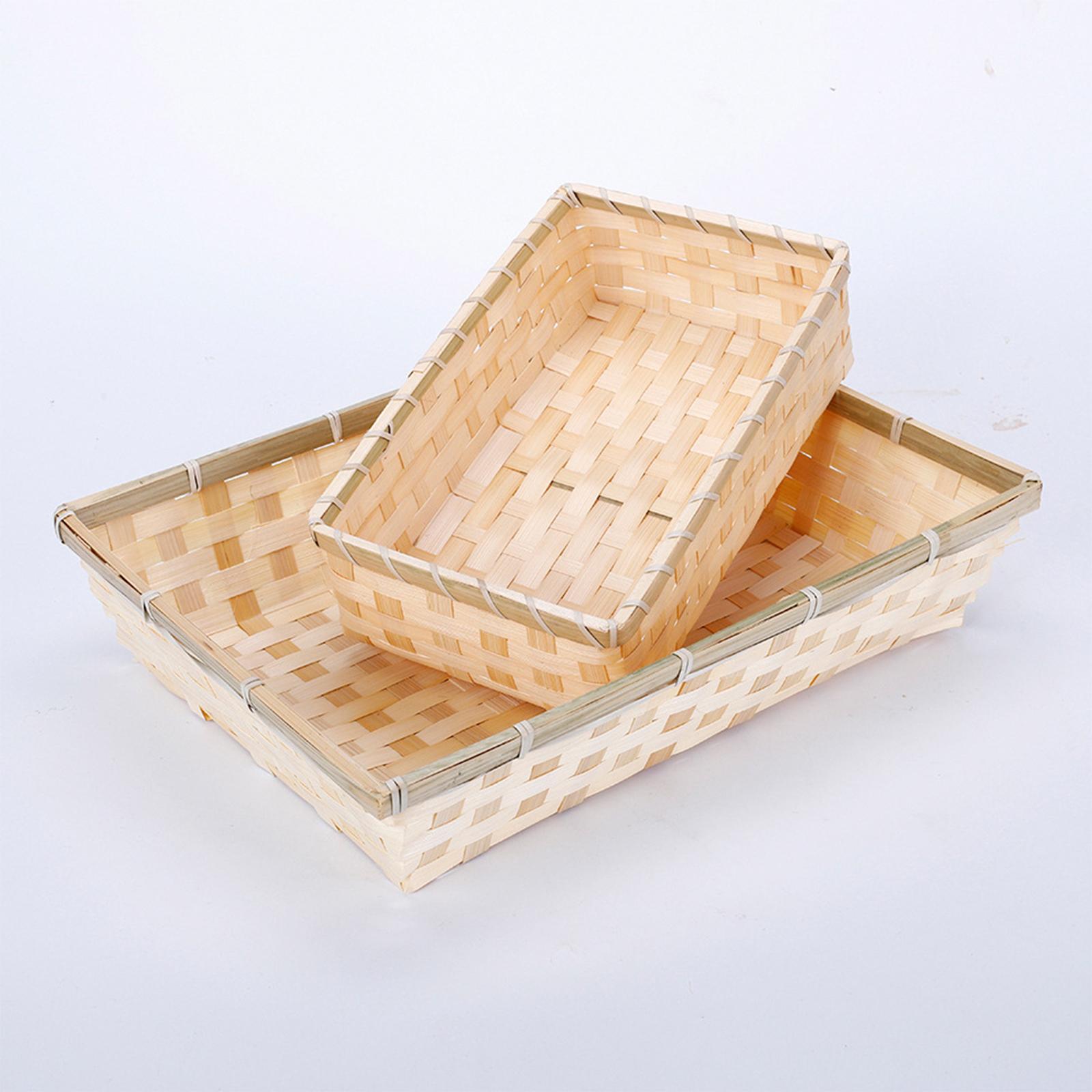 Naturalny Tkany Koszyk Taca do – Food Snacks Basket recenzja i cena